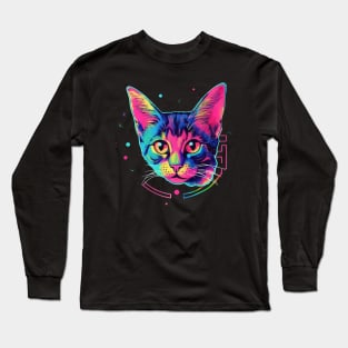 Technicolor kitten Long Sleeve T-Shirt